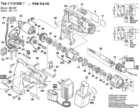 Bosch 0 603 926 742 PSB 9,6 VE Cordless Percussion Drill 9.6 V / GB Spare Parts PSB9,6VE
